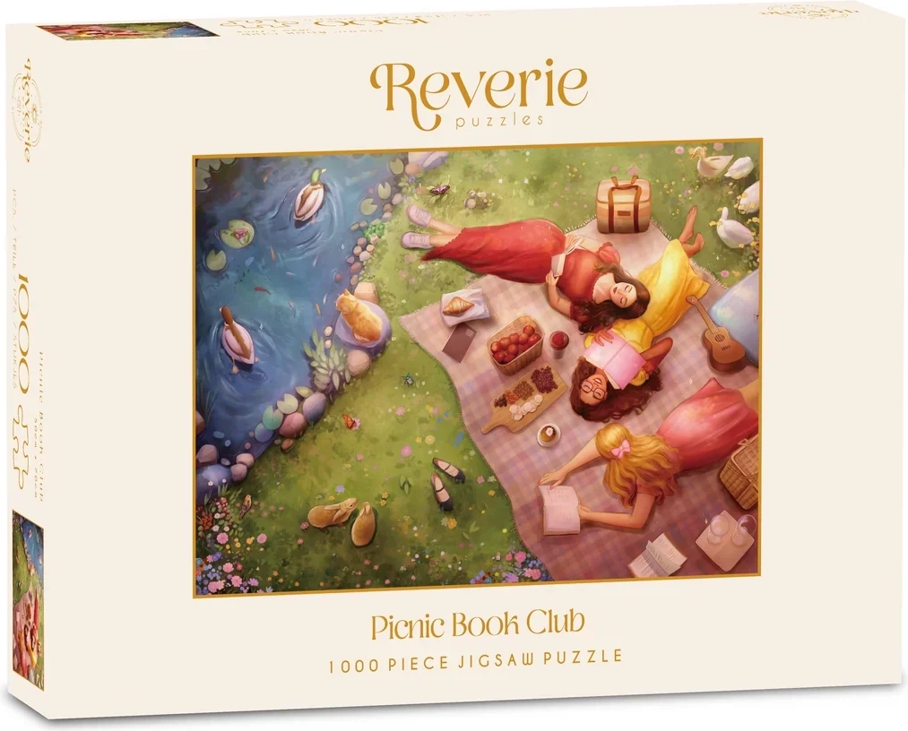 picnic book club luksuspuslespil 1000 brikker fra reverie
