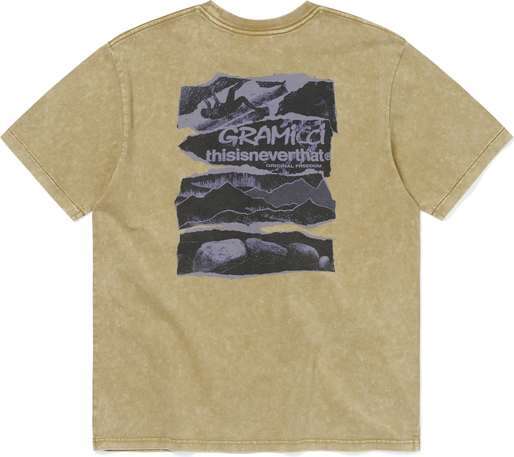 gramicci x thisisneverthat original freedom tee (moss)