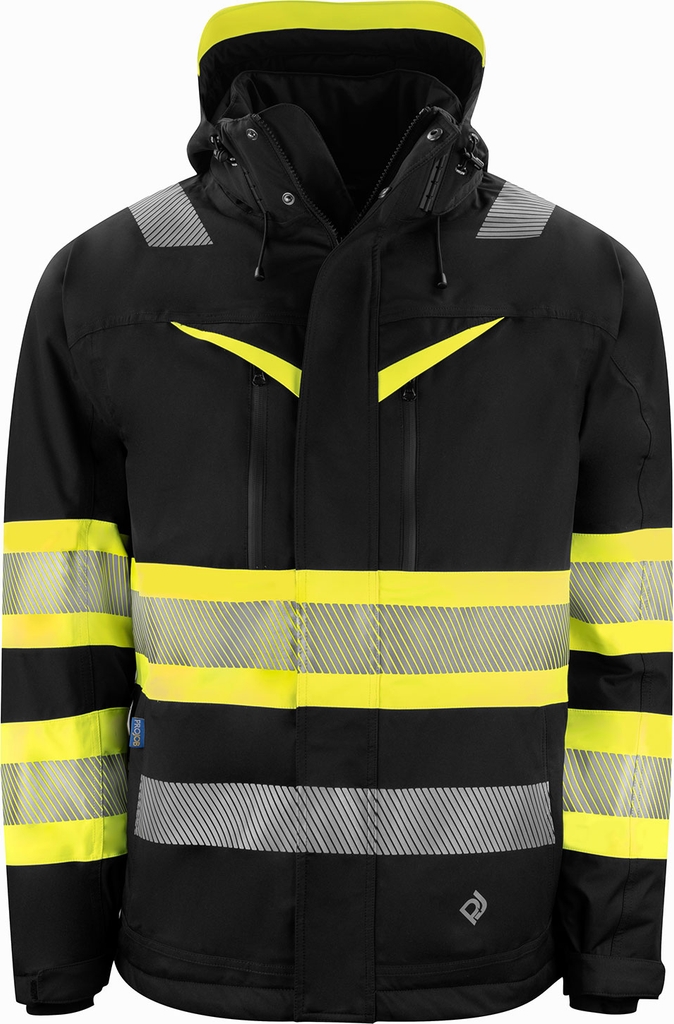 ProJob vinterjakke 6446, Hi-vis Gul/Sort