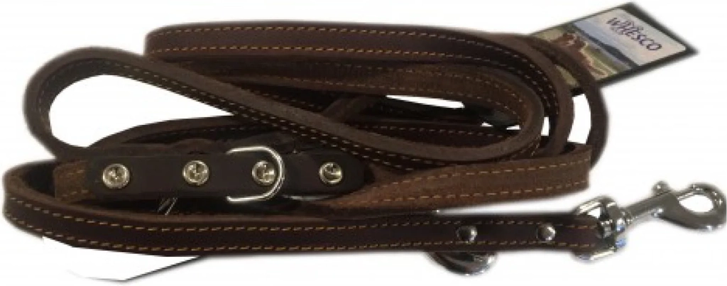 soft lædersnor dressurline - brun