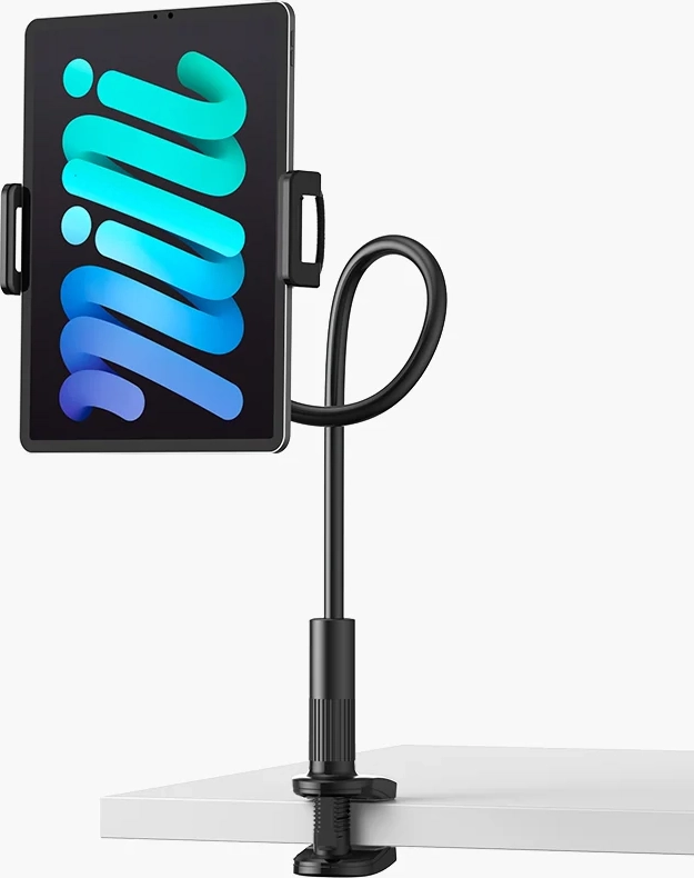 lamicall gooseneck tablet mount holder for bed - flexible tablet arm clamp