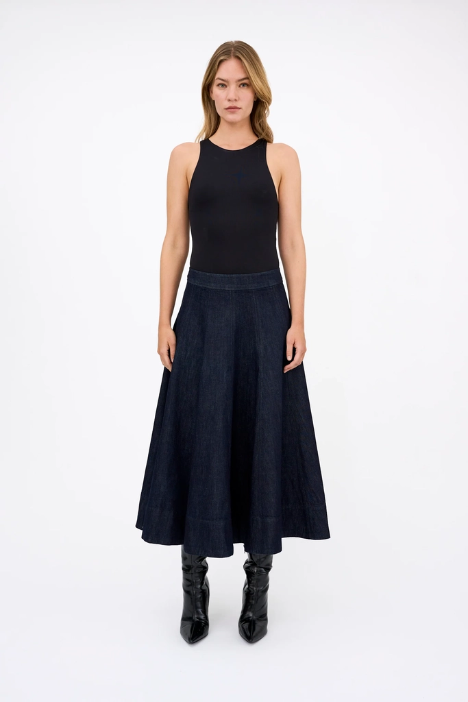 trw-ana skirt - denim blue