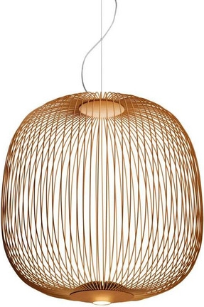spokes 2 led pendel dæmpbar kobber - foscarini