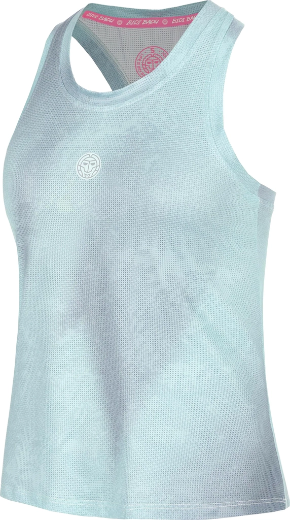 freeze out racerback printed tank-top damen - blaugrau