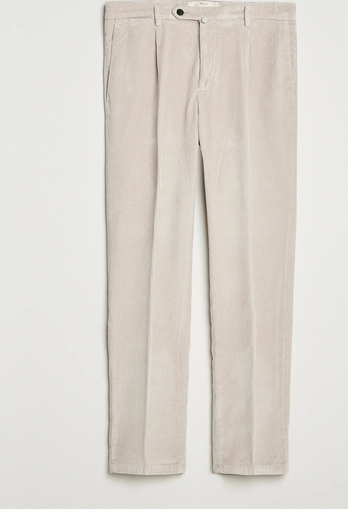 briglia 1949 easy fit corduroy trousers beige