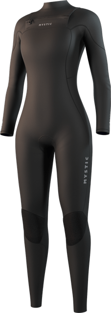 Mystic Dame Star Chest Zip Våddragt - Black