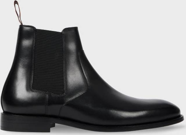 Paul Smith Black Leather Lawson Boots - Black