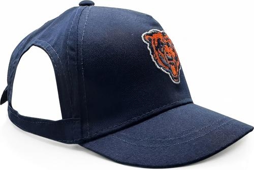 pets first nfl chicago bears adjustable cord dog cap, team color, large/x-large
