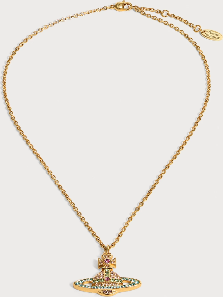 vivienne westwoodkika - halskæder - gold-coloured/vintage rose/light turquiose