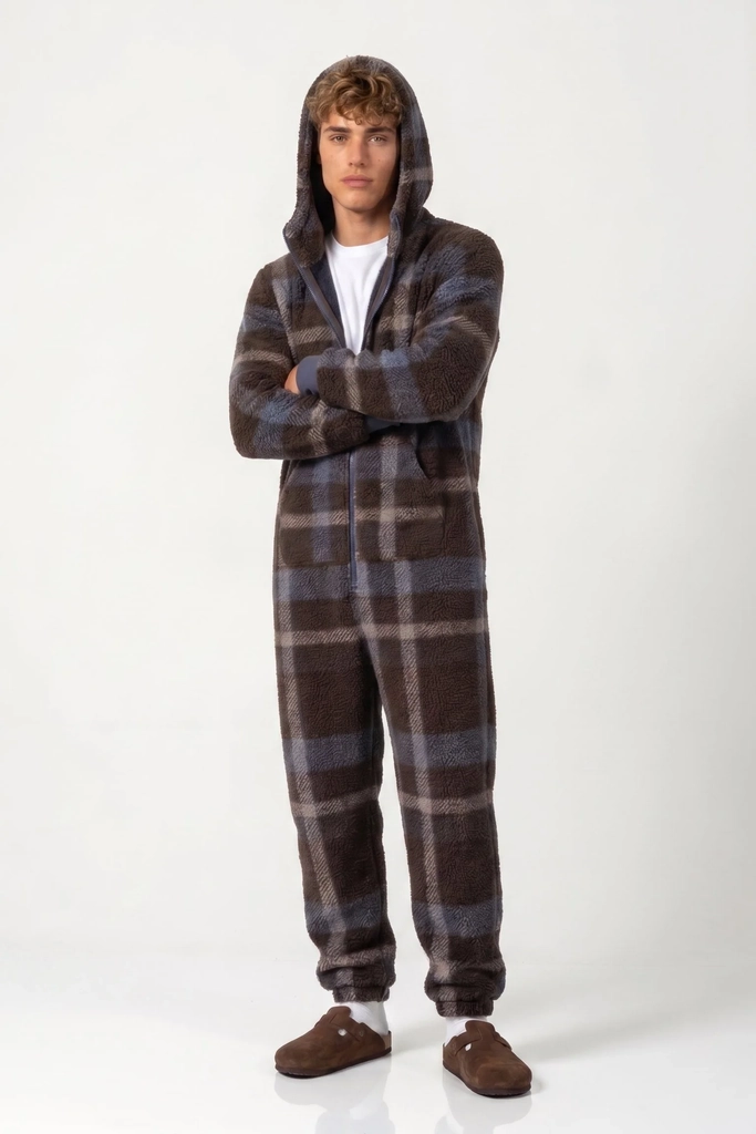 puppy jumpsuit 3.0 | blue check