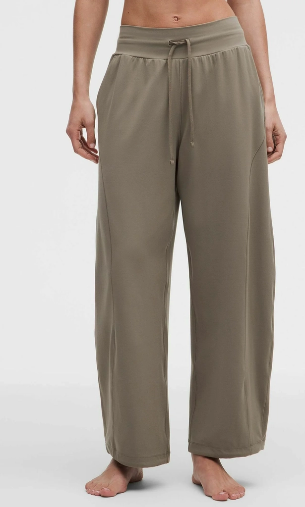 lululemongroove low-rise relaxed cinch - trousers - cypress forest