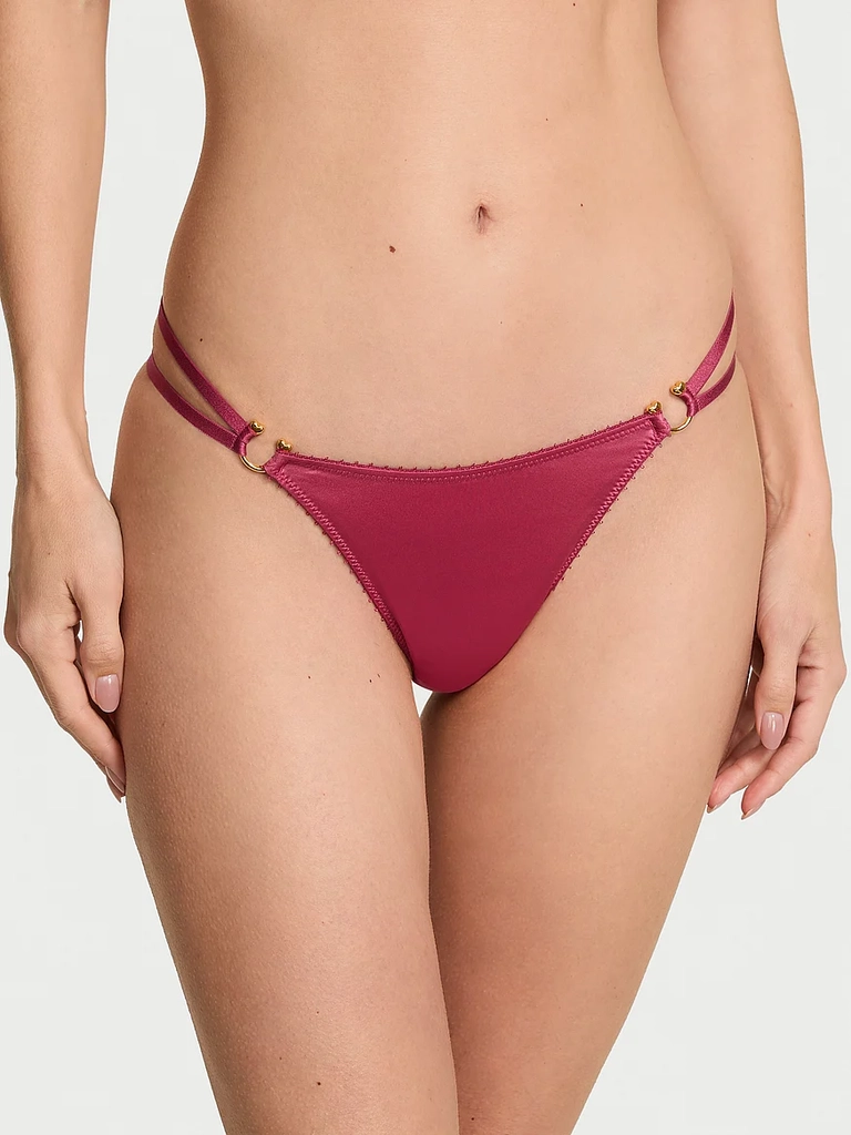 strappy ring hardware thong panty