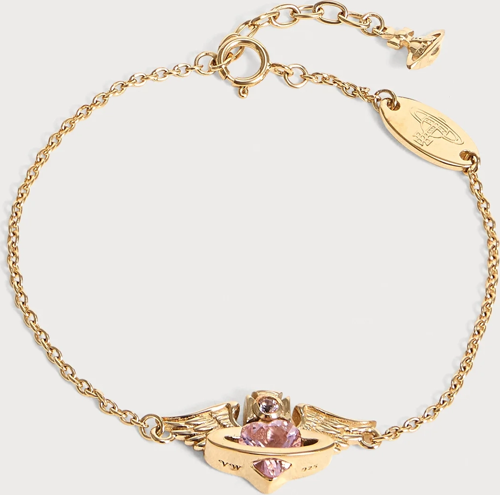 vivienne westwoodgalena bracelet - armbånd - gold-coloured/pink