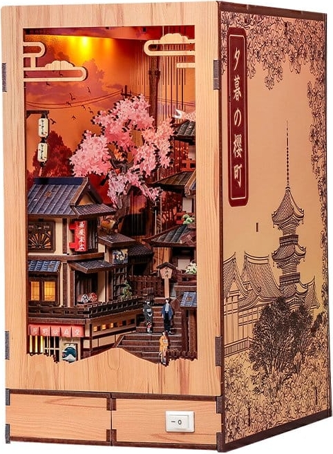 book nook twilight sakura path 23 x 12 cm