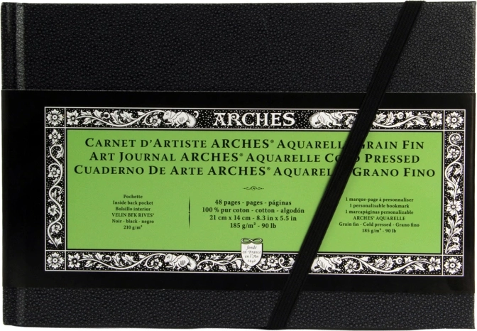 art journal akvarel cp 21x14 cm