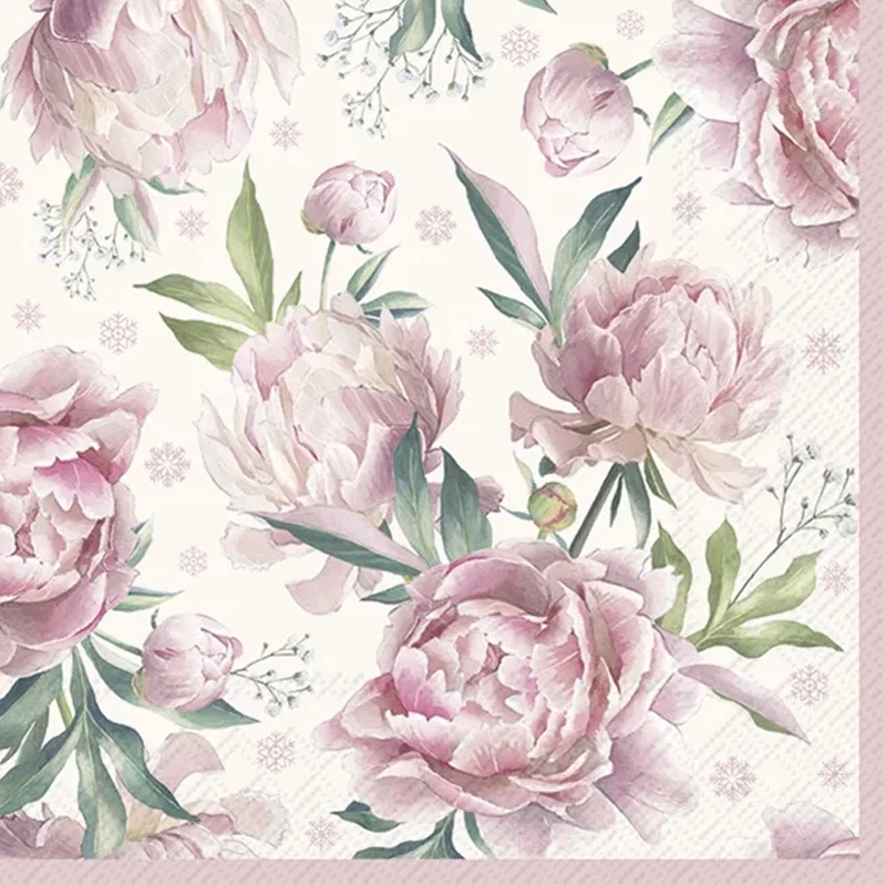 ihr - frokostservietter - daphne cream rose lunch