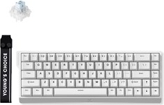 mchose ace 68 ice blue magnetic hall effect magnetic - gaming tastatur - uden numpad - amerikansk engelsk - hvid