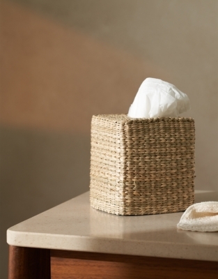 seagrass tissue box cover