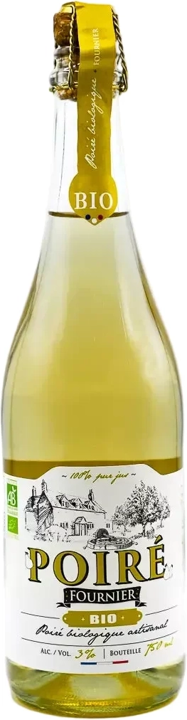 poiré 2% bio 75cl champenoise fournier tradition cider