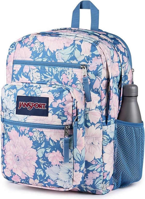 jansport big student 15" pc sekk faded tapestry e blue