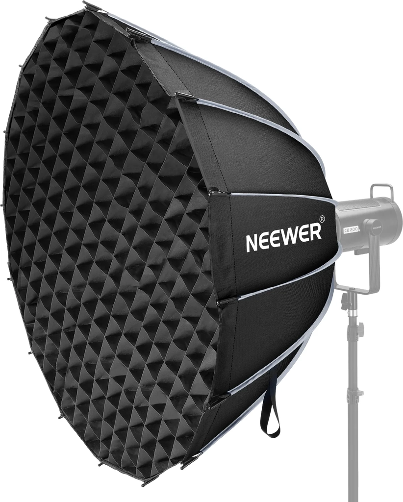 neewer 60cm/90cm/120cm quick release parabolic softbox