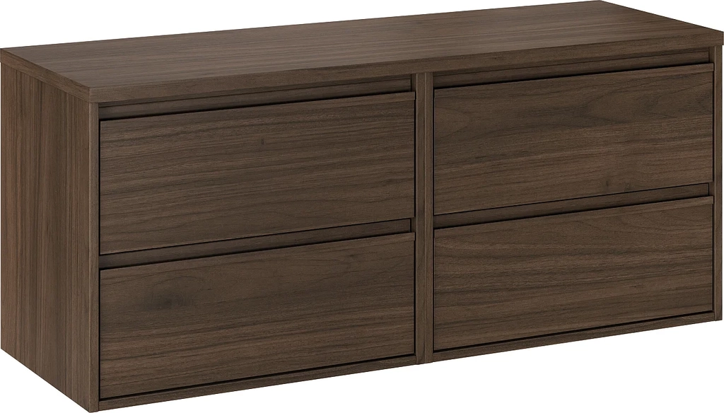 undervaskeskab 120 cm med bordplade edmé mørkt træ