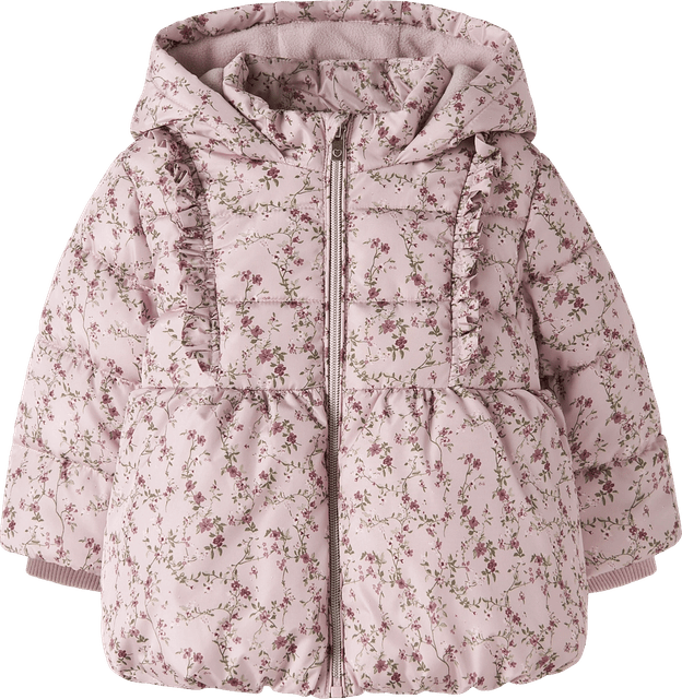 Name It Nbfmay Puffer Jacket Aop Frill - Purple