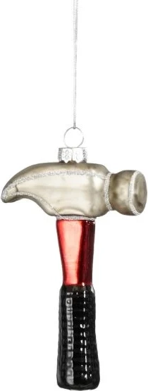 House of Seasons Julekugle Hammer Juletræspynt 11cm