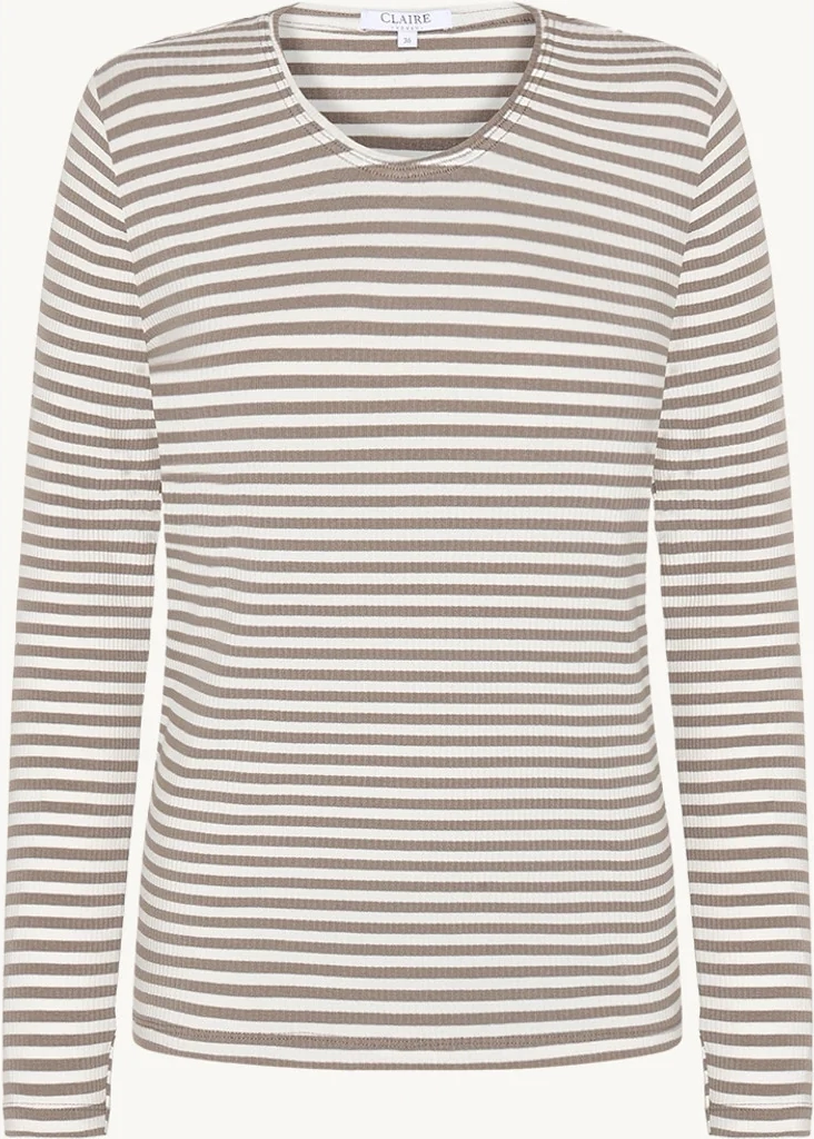 t-shirt cwamy stripe - fossil