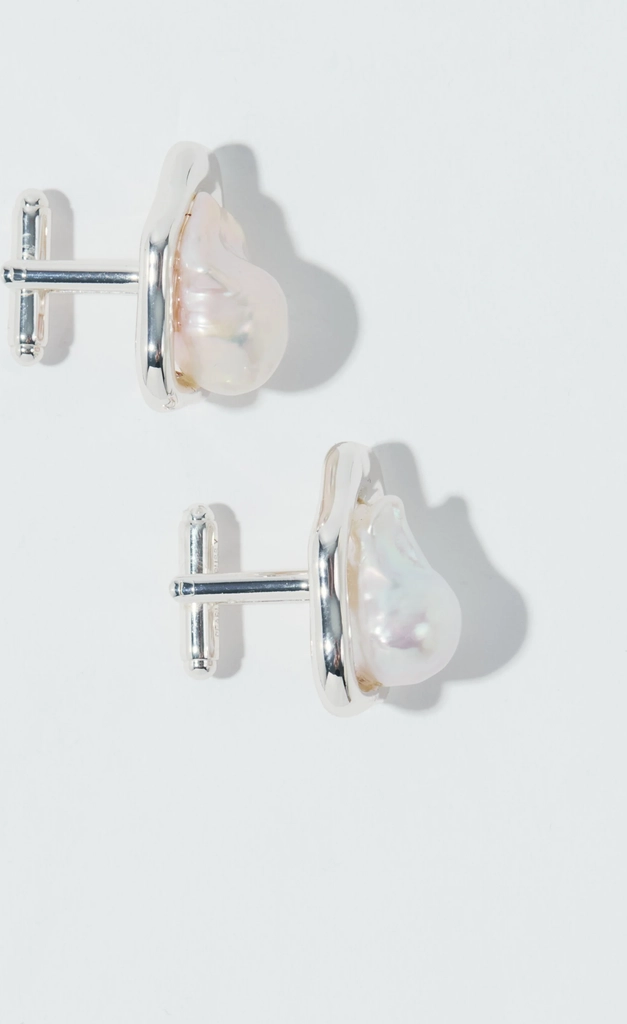 rina cuff links silver