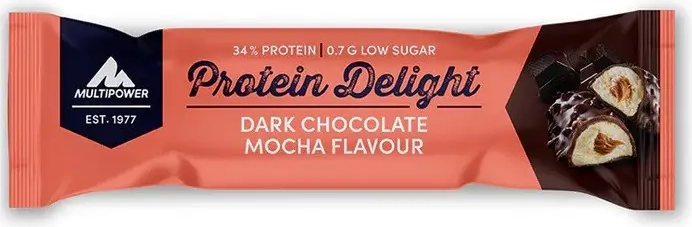 multipower protein delight 18x35g riegel dark chocolate mocha mhd 03/2023!