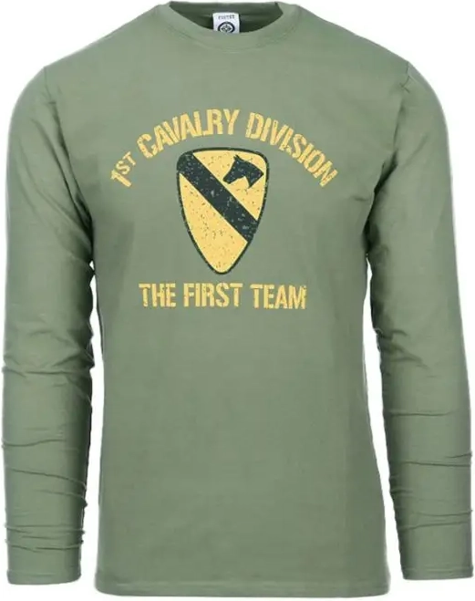 Fostex T-shirt First Cavalry Division (Grøn, 2XL)