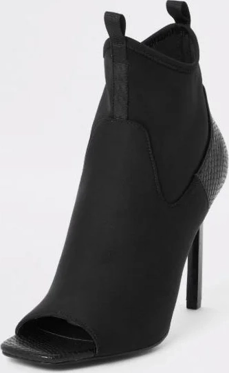 river islandpre-owned classic ankle boots - black