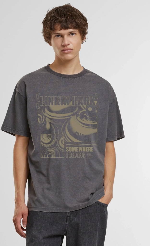 Merchcode Linkin Park Somewhere T-Shirt Med Korte Ærmer