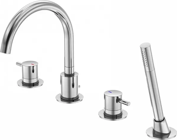 steinberg 100 - badekar kantarmatur, 4-huls installation, chrome 100 2400