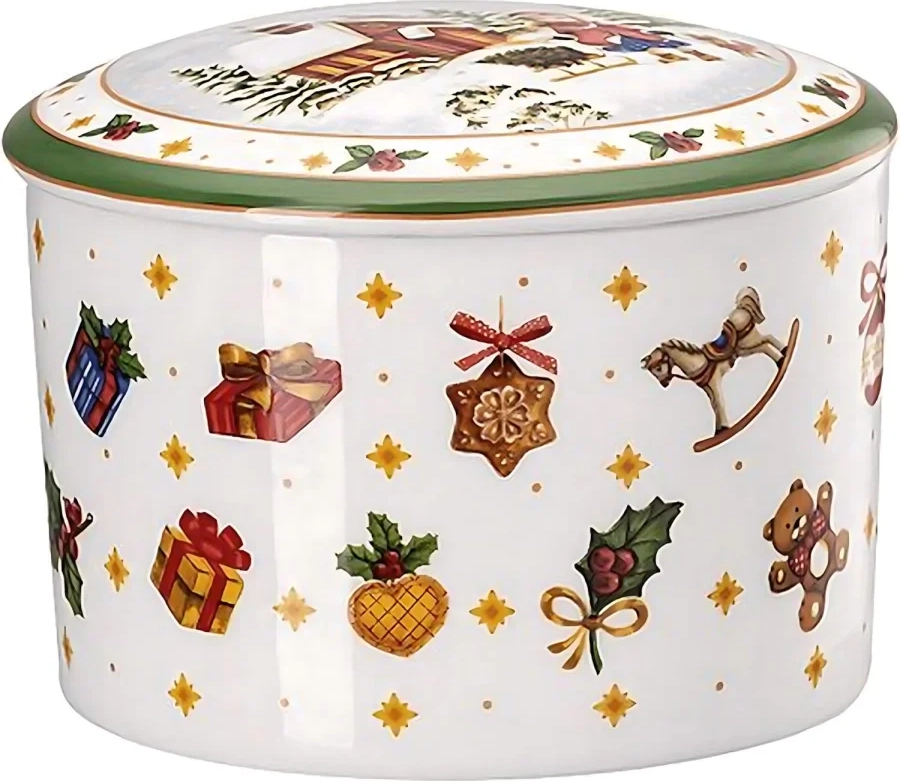 Hutschenreuther Happy Wintertime Opbevaringskrukke H11.4 cm Hvid
