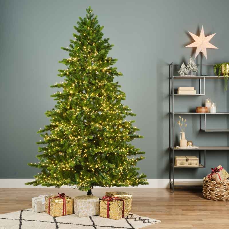 everlands galloway spruce / denver spruce pre-lit christmas tree - 7ft