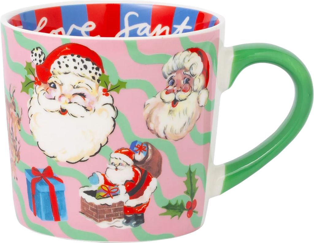 eleanor bowmer i love santa bone china mug, 300ml, multi