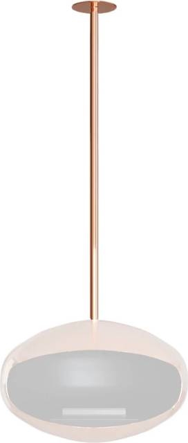 Cocoon Fires Polished Copper Ceiling Mount Rod