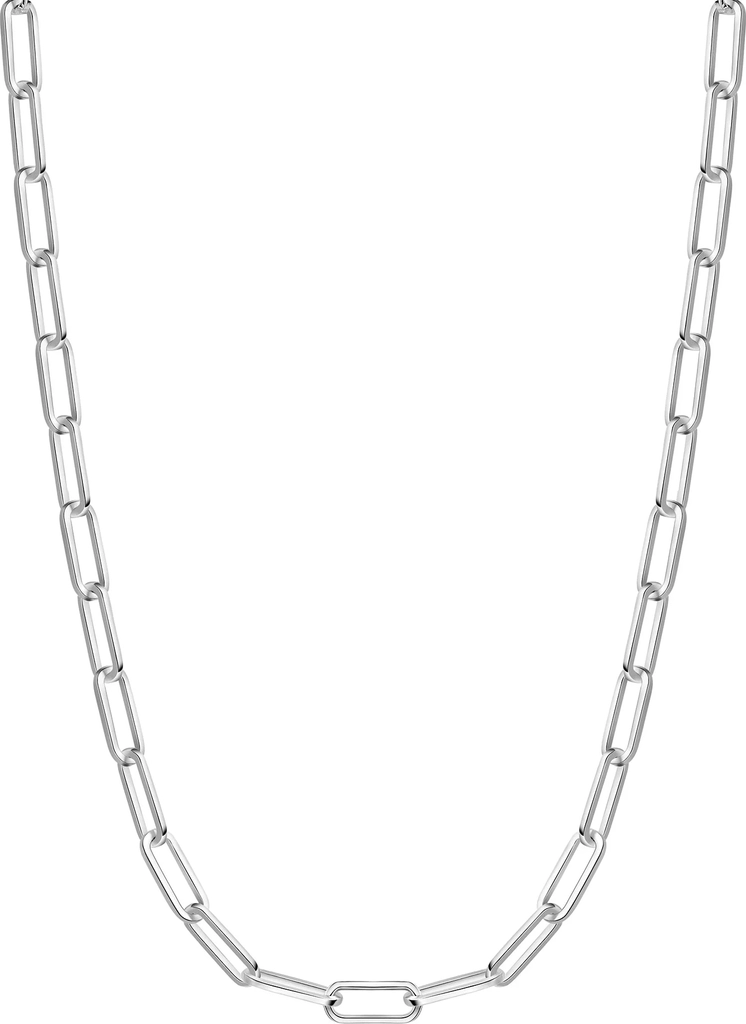silver medium chain necklace
