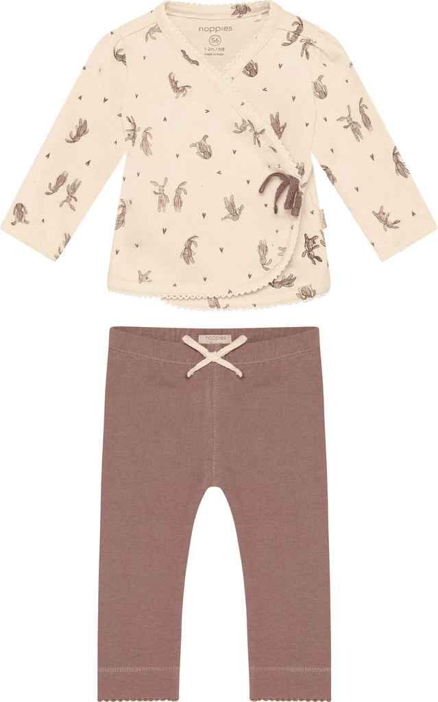 noppiesset shirt - nattøj sæt - buttercream