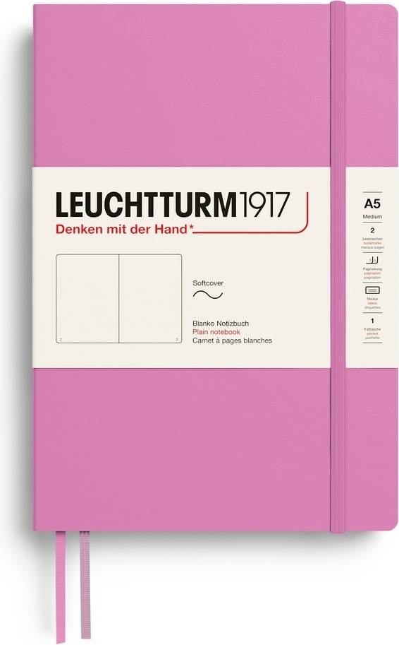 leuchtturm1917 notebook medium softcover bubblegum dotted